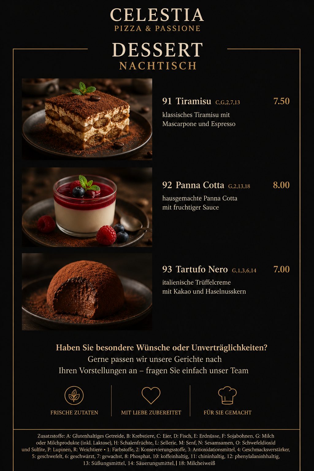 Dessert / Nachtisch